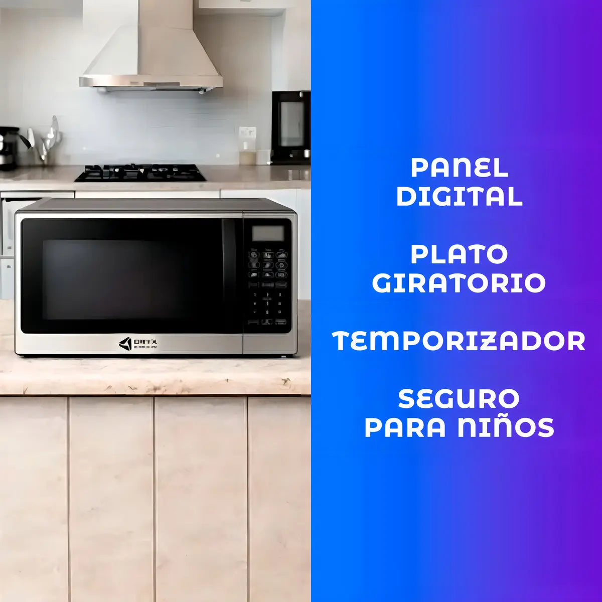 Microondas Digital Oryx de 20 L para Cocina, Color Negro - Image 4