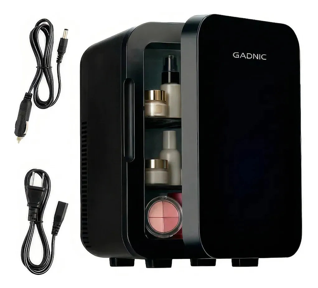 Mini Heladera Portátil Gadnic 10l Frío Calor Para Cosméticos Negro - Image 1