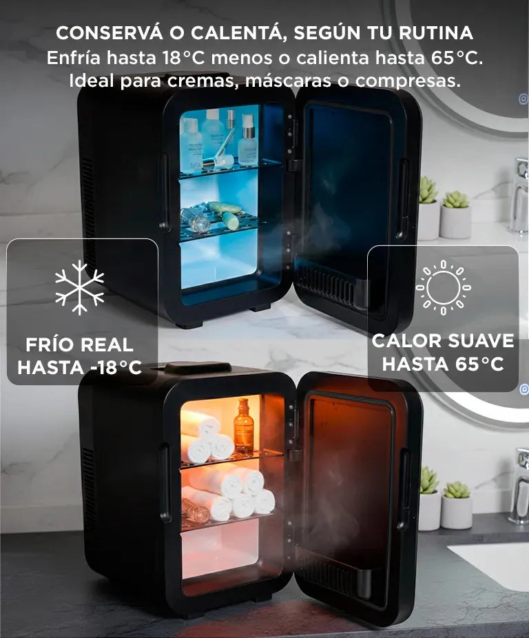 Mini Heladera Portátil Gadnic 10l Frío Calor Para Cosméticos Negro - Image 4