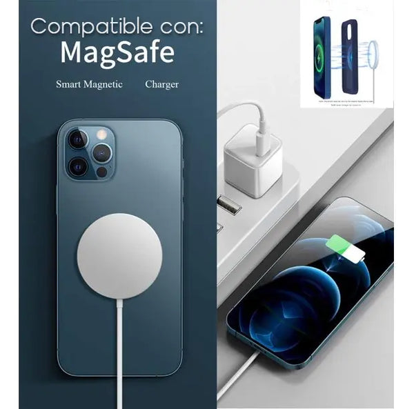 Imagem 2 de 7 de Cargador Para Iphone 15 16 17 Magsafe ¡carga Ultrarápida!