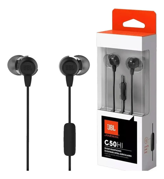 Imagem 6 de 6 de Auriculares Jbl C50hi Con Micrófono Negro