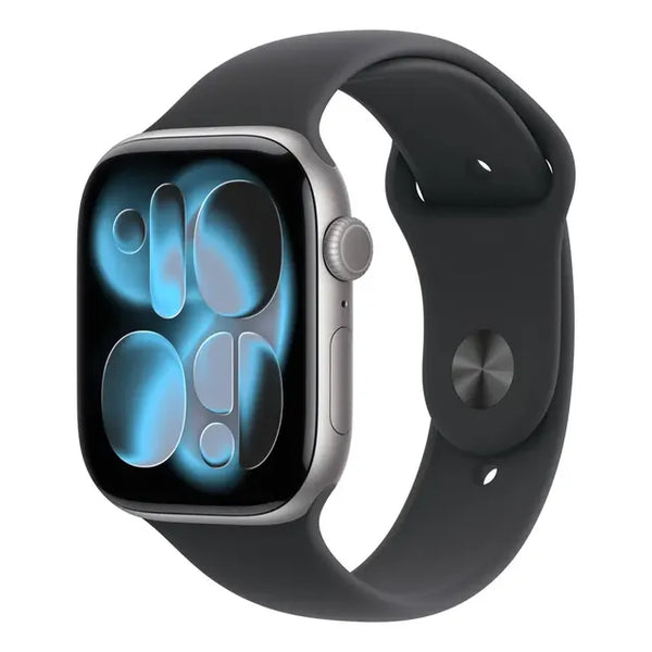 Imagem 1 de 8 de Apple Watch Series 11 GPS • Caja de aluminio gris espacial de 46 mm • Correa deportiva negra