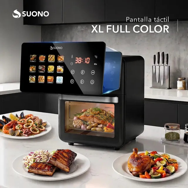 Freidora De Aire Suono Airfryer Neo Oven Descongela Fríe Asar Recalenta 12 L Comida Saludable Pantalla Xl Color Negro - Image 5