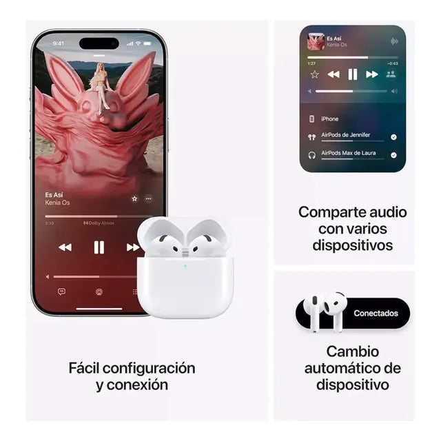 Apple AirPods 4ta generacion A3050 Blanco - Image 7