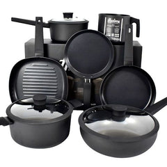 Bateria de Cocina Aluminio Antiadherente Hudson Daily 10 Pzs