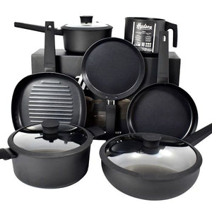 Bateria de Cocina Aluminio Antiadherente Hudson Daily 10 Pzs