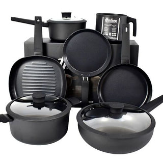 Bateria de Cocina Aluminio Antiadherente Hudson Daily 10 Pzs
