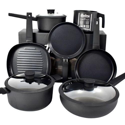 Imagem 1 de 5 de Bateria de Cocina Aluminio Antiadherente Hudson Daily 10 Pzs